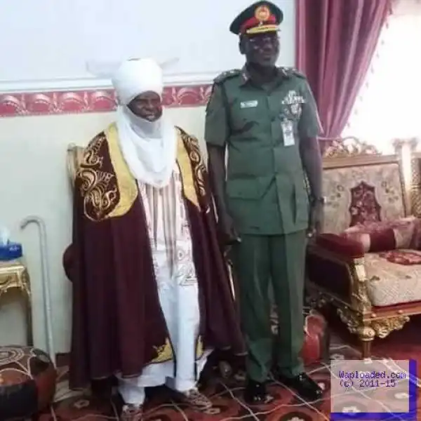 Photos: Buratai With Emir Of Zazzau After The Attempted Assassination